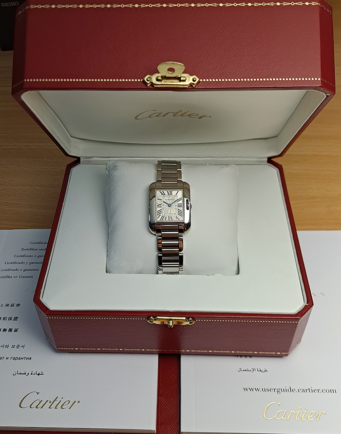 Cartier Tank Anglaise Small Ladies Wristwatch Ref. W5310022